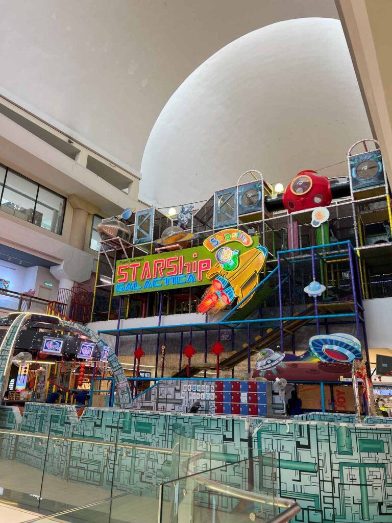 Entrance to Starship Galactica, an indoor playground in One Utama.